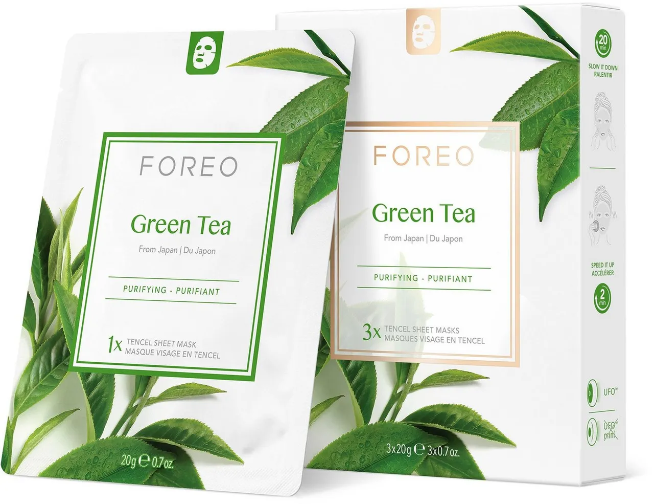FOREO Gesichtsmaske Farm To Face Collection Sheet Masks Green Tea