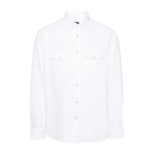 Formal Shirts,Weißes Western-Stil Hemd Tom Ford