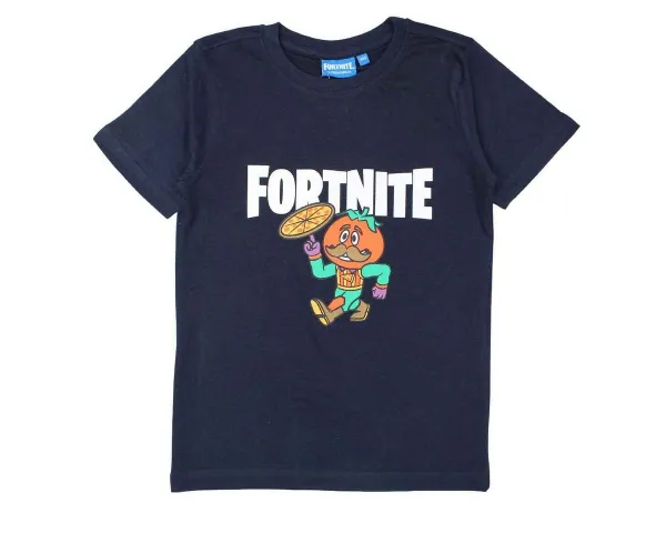Fortnite T-Shirt Tomatenkopf Skin Jungen Kurzarmshirt in Größe 140-176 cm