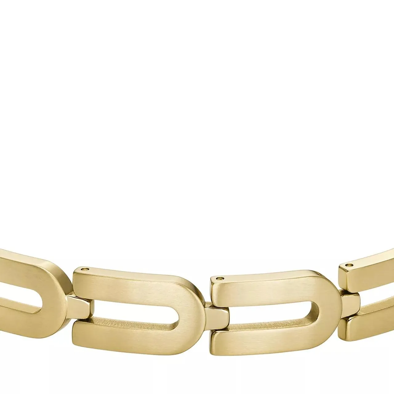Fossil Armbänder - Heritage D-Link Chain Gold-Tone Stainless Steel Ch - Gr. M - in Gold - für Damen