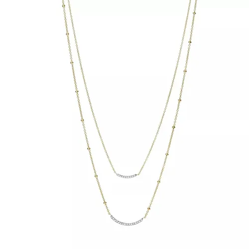 Fossil Halskette - Sutton Shine Bright Multi Strand Necklace - Gr. unisize - in Gold - für Damen