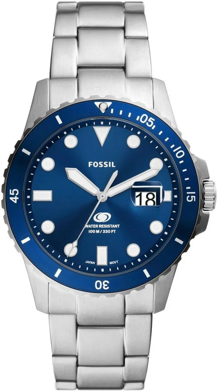 Fossil Quarzuhr FOSSIL BLUE DIVE, FS6029, Armbanduhr, Herrenuhr, Datum, analog