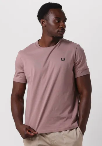 Fred Perry Herren Polos & T-Shirts Ringer T-shirt - Hell-Pink