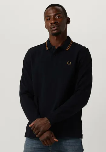 Fred Perry Herren Polos & T-Shirts Twin Tipped Fred Perry Shirt Long Sleeve - Dunkelblau