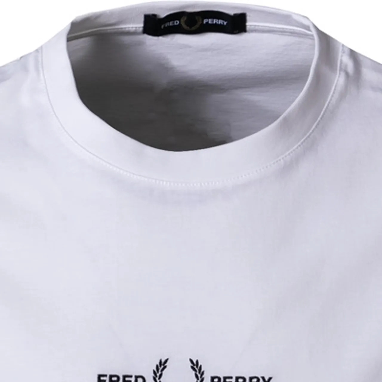 Fred Perry Herren T-Shirt weiß Baumwolle