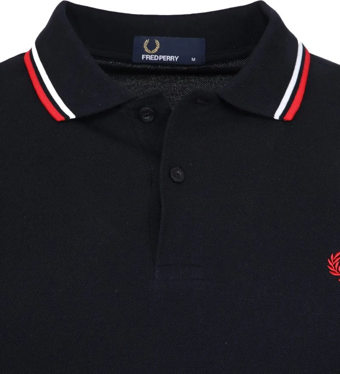 Fred Perry Polo Navy Weiß Rot