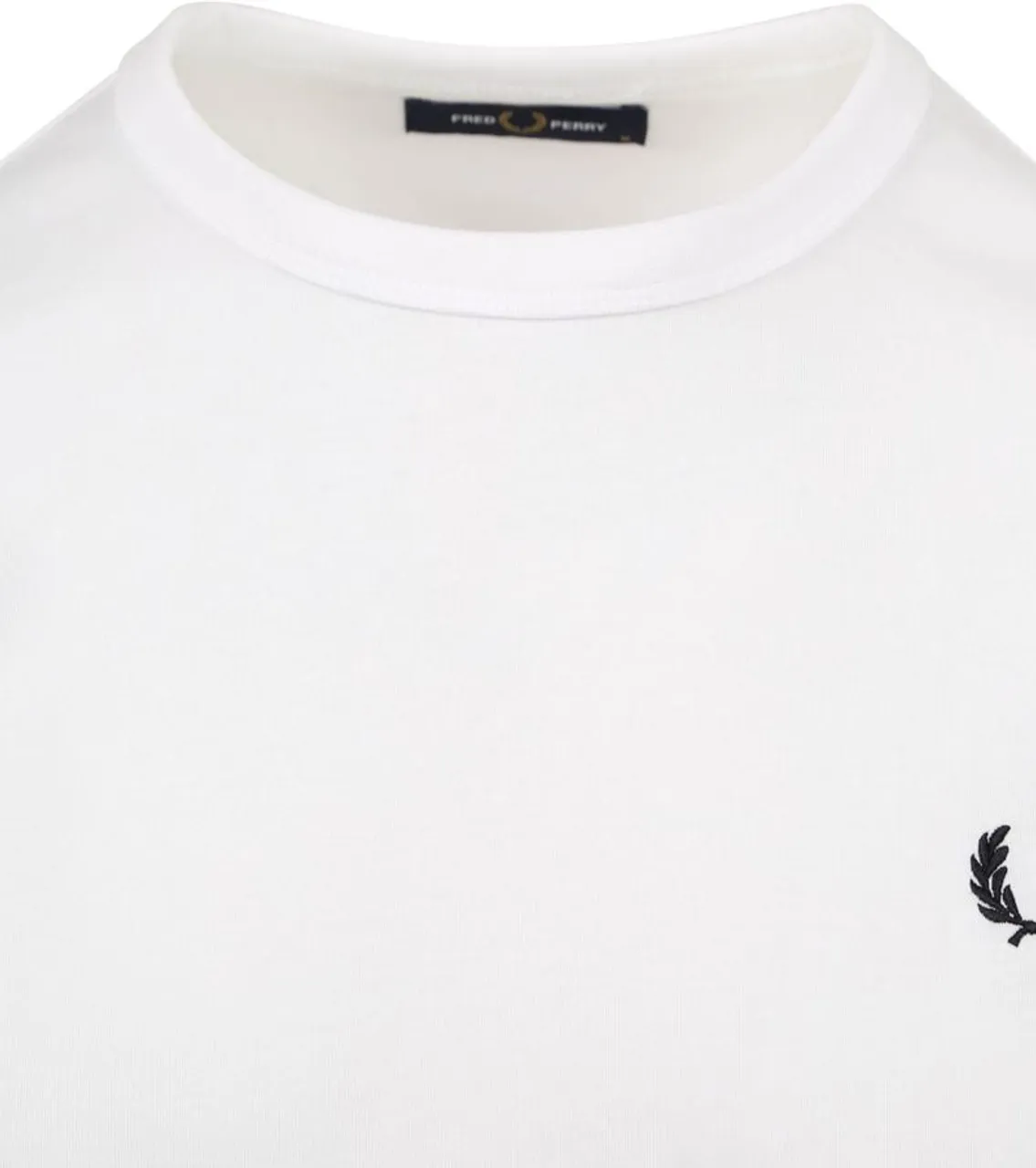 Fred Perry Ringer T-Shirt Weiß