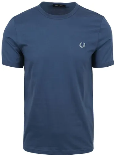 Fred Perry T-Shirt Ringer M3519 Blau V06