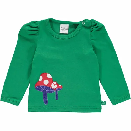 Fred's World by Green Cotton Mushroom Applique l/s T Baby
