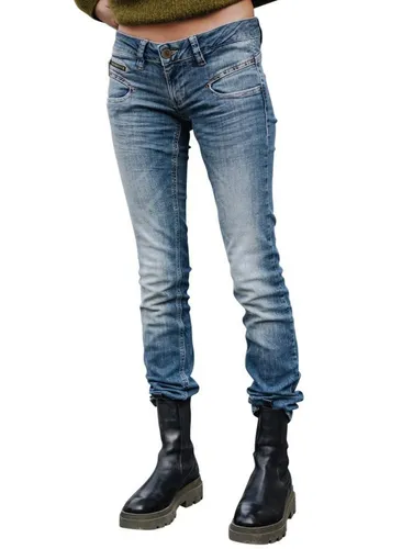 Freeman T. Porter Slim-fit-Jeans Alexa Low Waist Super stretch Denim pacific