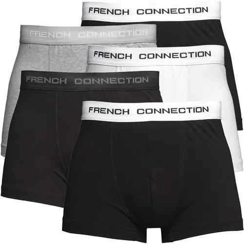 French Connection Herren Fünf Pack Boxershorts Schwarz