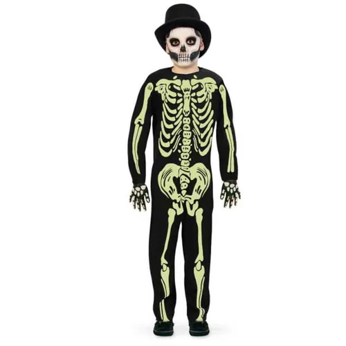 Fries Kinder-Kostüm Größe 116 Overall Skelett GID
