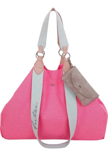 Fritzi Aus Preußen Henkeltasche FRITZI AUS PREUSSEN "Izzy" Gr. B/H/T: 16 cm x 36 cm x 50 cm, pink (pink, blau) Damen Taschen Handtaschen
