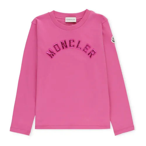 Fuchsia Baumwoll-T-Shirt für Jungen Moncler