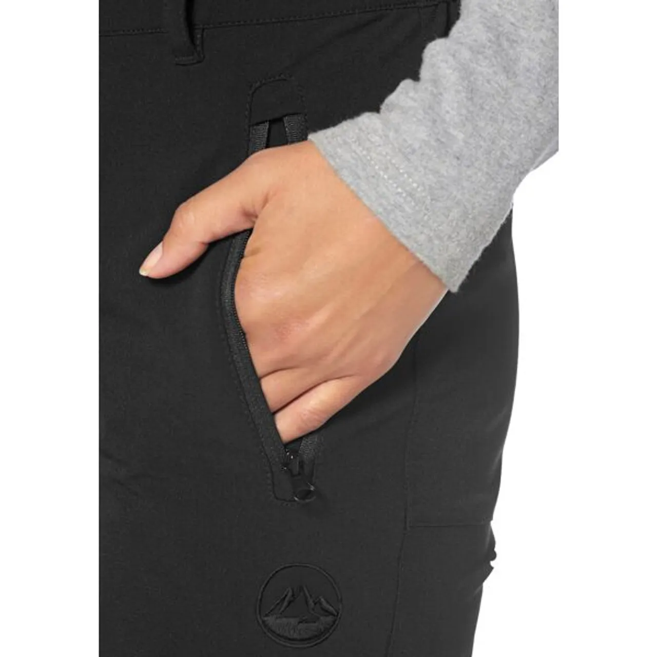 Funktionshose POLARINO Gr. 80, L-Gr, schwarz (schwarz (funktionshose aus nachhaltigem material)) Damen Hosen Funktionshosen
