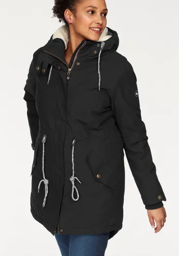 Funktionsparka POLARINO Gr. 42, schwarz (schwarz (outdoorparka aus nachhaltigem material)) Damen Jacken Sportjacken