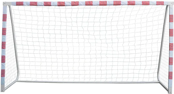 Fußballtor SANDORA "Volley L" Sport-Tore Gr. B/H/L: 300 cm x 160 cm x 90 cm, 1 St. Stahl-Polyester, rot (rot, weiß) Kinder Tore