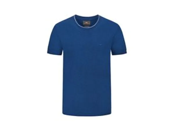 Fynch-Hatton T-Shirt in Strickoptik aus Baumwolle mit Leinen
