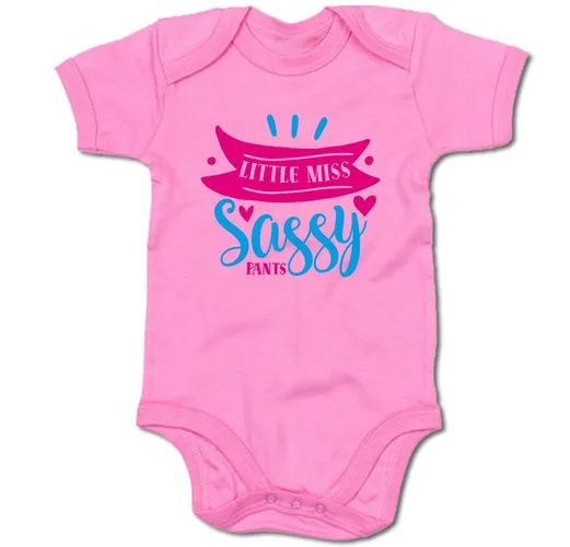G-graphics Kurzarmbody Baby Body - Little miss sassy pants mit Spruch / Sprüche • Babykleidung • Geschenk zur Geburt / Taufe / Babyshower / Babyparty...