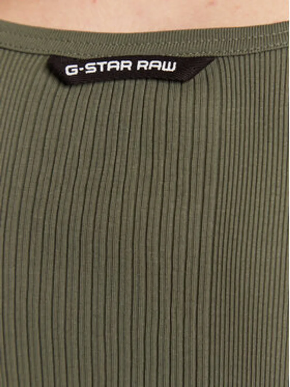 G-Star Raw Bluse Rib D22073-C678-8165 Grün Slim Fit