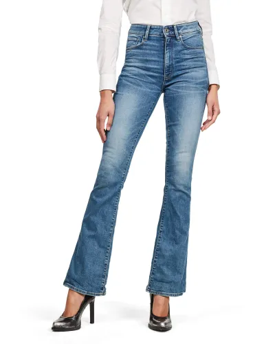 G-STAR RAW Damen 3301 High Flare Jeans