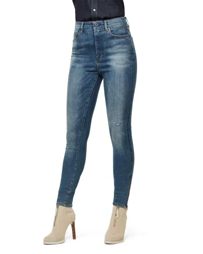 G-STAR RAW Damen G-Star Shape High Super Skinny Ankle Jeans