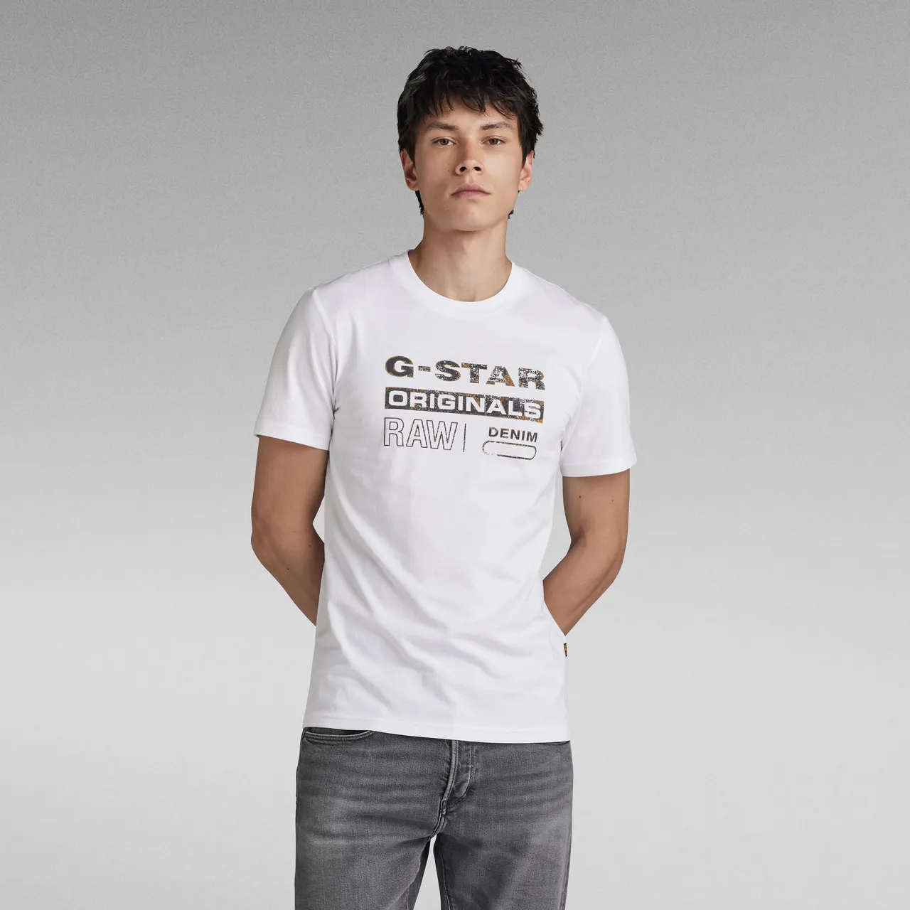 G-Star RAW Distressed Originals Slim T-Shirt