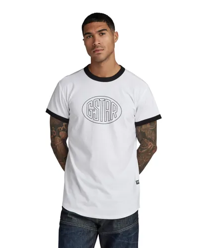 G-STAR RAW Herren Lash Graphic Ringer T-Shirt T-Shirts