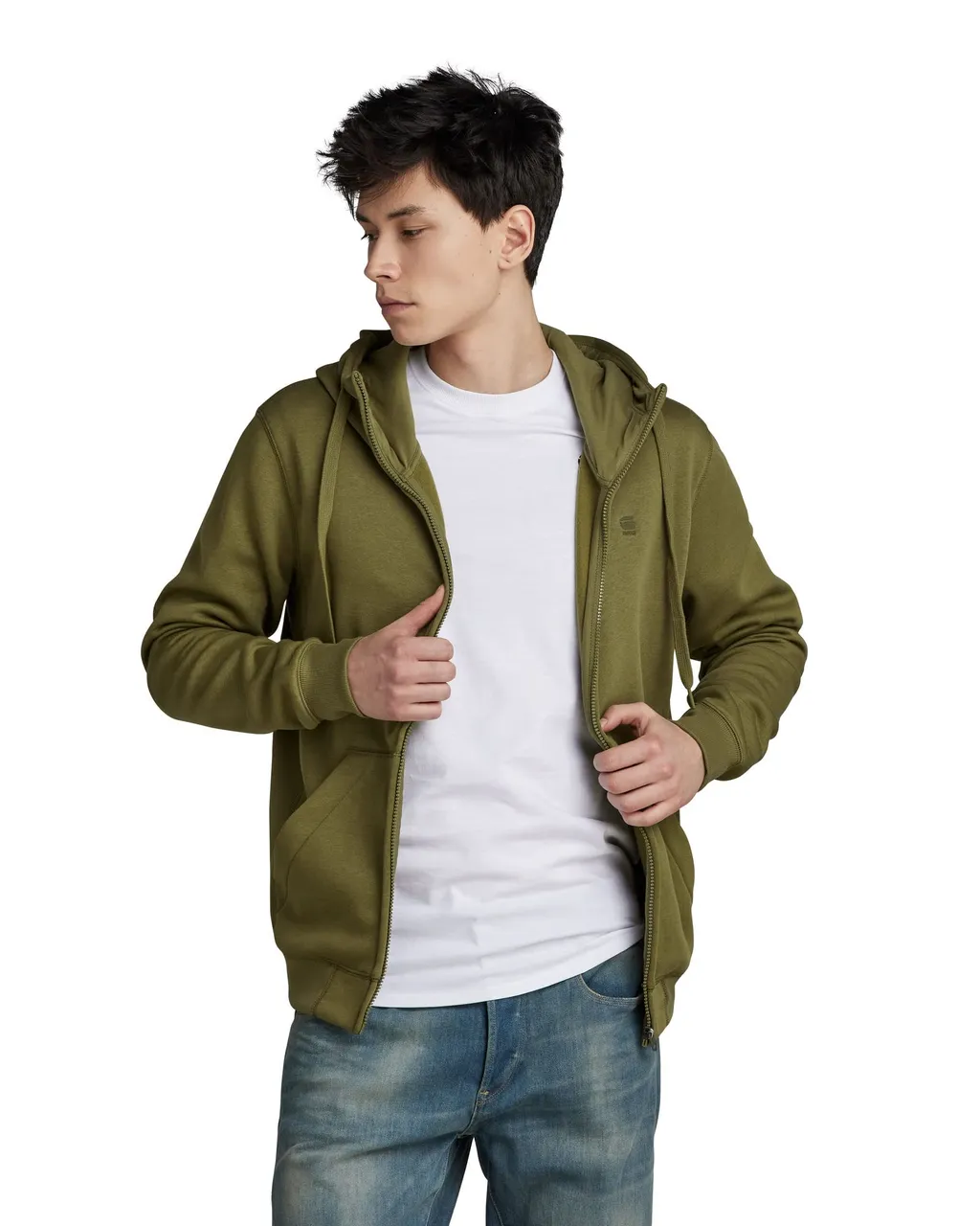 G-STAR RAW Herren Premium Core Hooded Zip Thru Sweatshirt