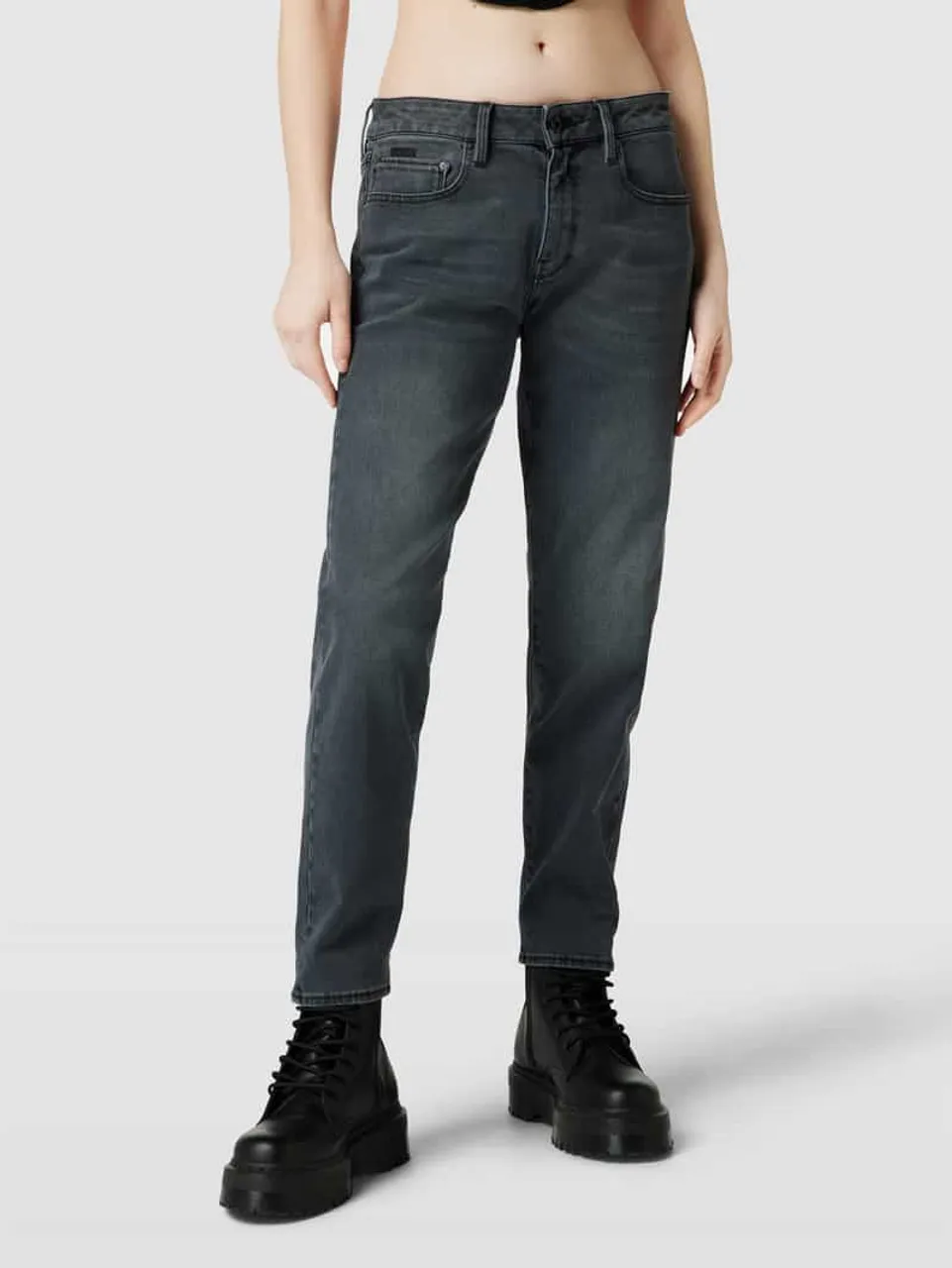 G-Star Raw Jeans mit Label-Details Modell 'Kate' in Anthrazit