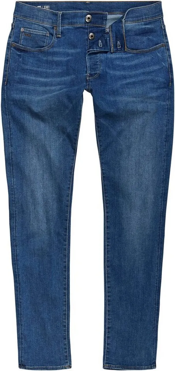 G-Star RAW Slim-fit-Jeans 3301 Slim mit leichten Used-Effekten