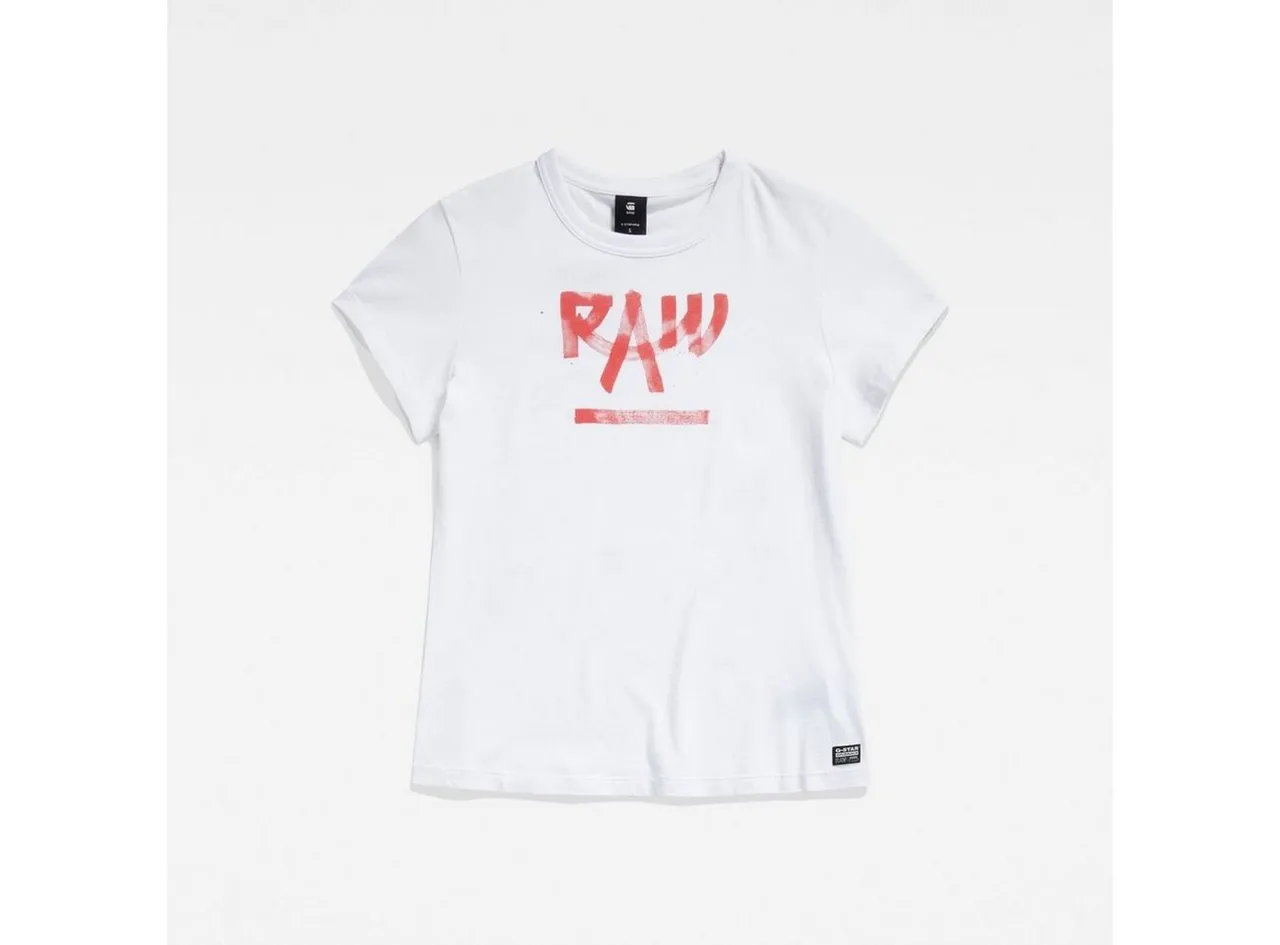 G-Star RAW T-Shirt Calligraphy graphic r t wmn (1-tlg)