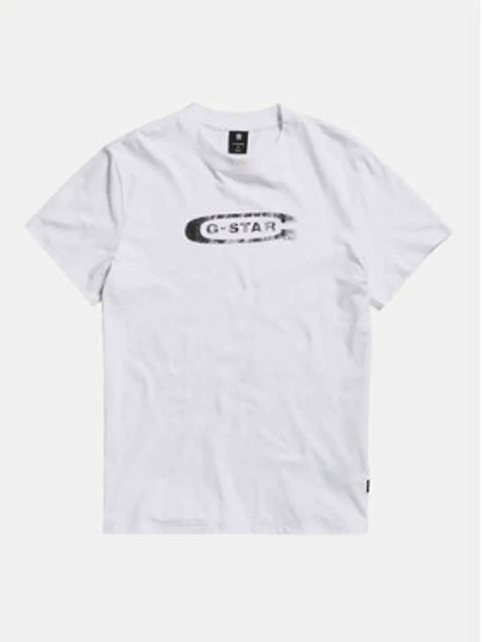 G-Star Raw T-Shirt Distressed D24365-336 Weiß Regular Fit