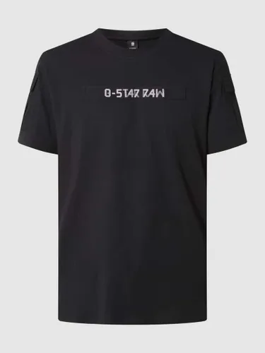 G-Star Raw T-Shirt mit Ärmeltaschen in Black