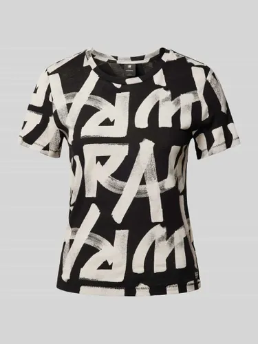 G-Star Raw T-Shirt mit Label-Print Modell 'Calligraphy' in Black