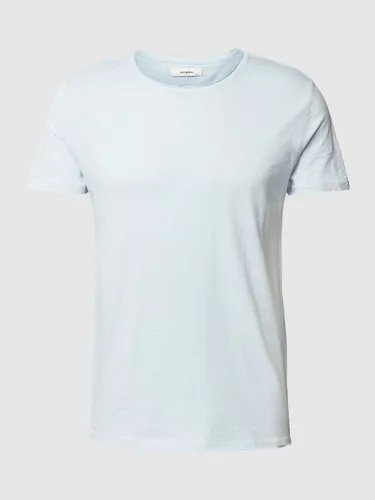 GABBA T-Shirt in unifarbenem Design Modell 'Konrad' in Marine
