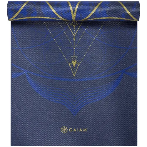 Gaiam Reversible SUN & Moon Yoga 6mm Premium blau