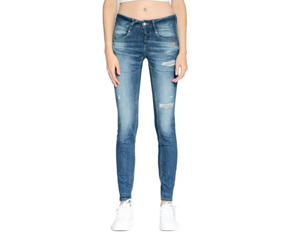 GANG 5-Pocket-Jeans 94Nele skinny fit - midflash destroy