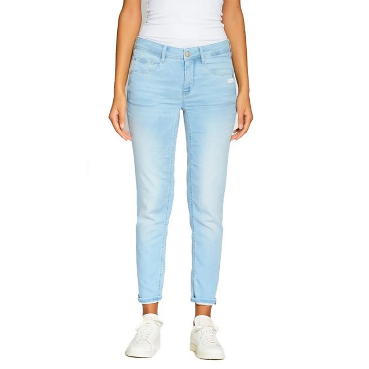 GANG Relax-fit-Jeans 94AMELIE CROPPED - lightblue wash