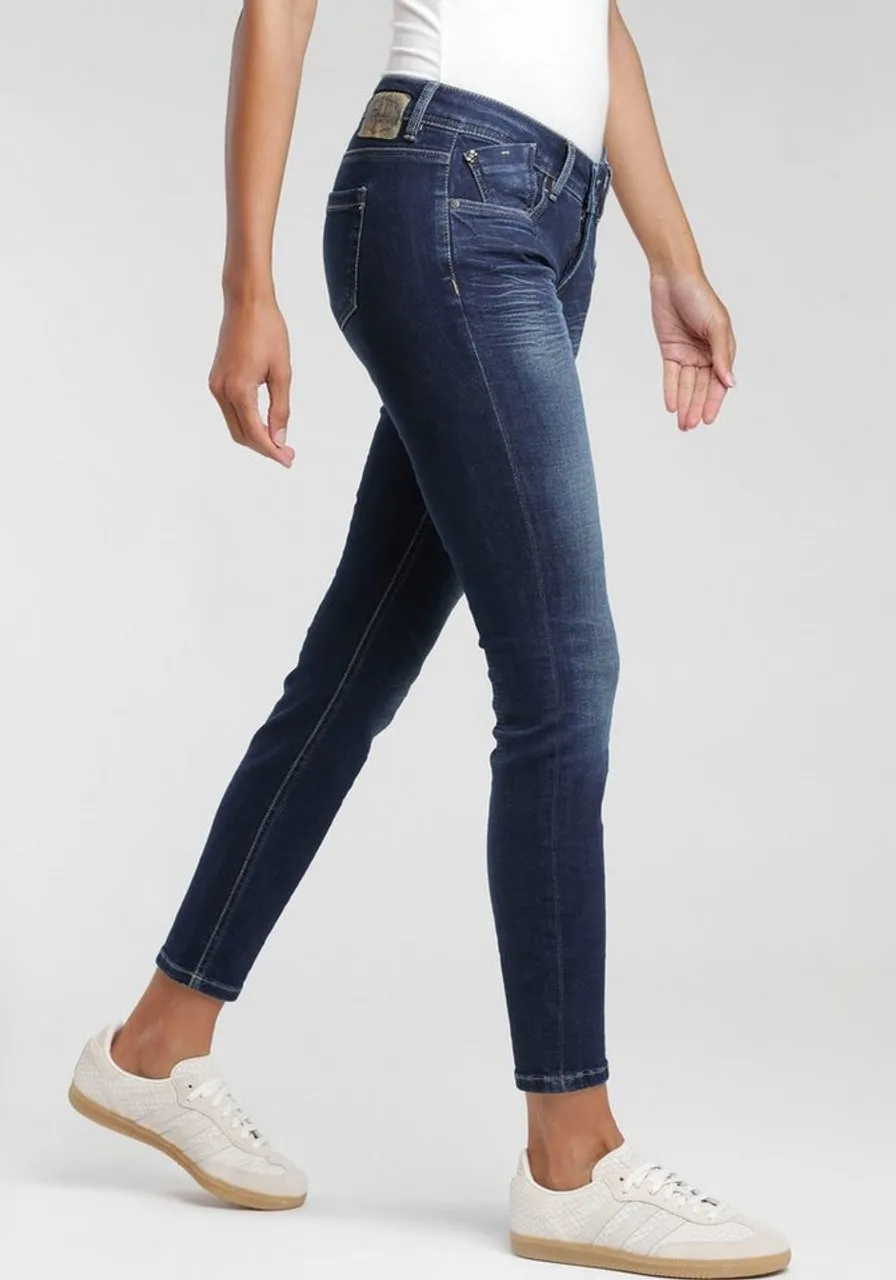 GANG Skinny-fit-Jeans 94Faye im Flanking-Style
