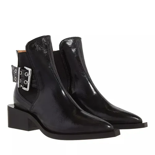 GANNI Boots & Stiefeletten - Chunky Buckle Chelsea Boot Naplack