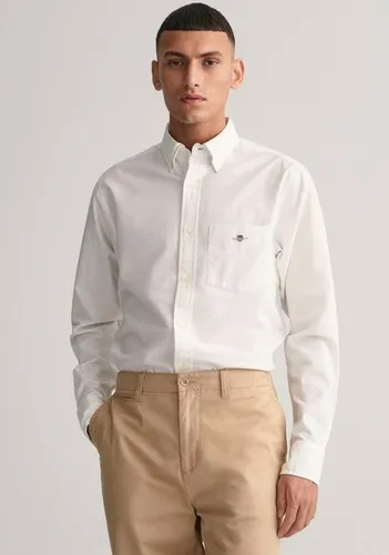 Gant Businesshemd Regular Fit Oxford Hemd strukturiert langlebig dicker Oxford Hemd Regular Fit