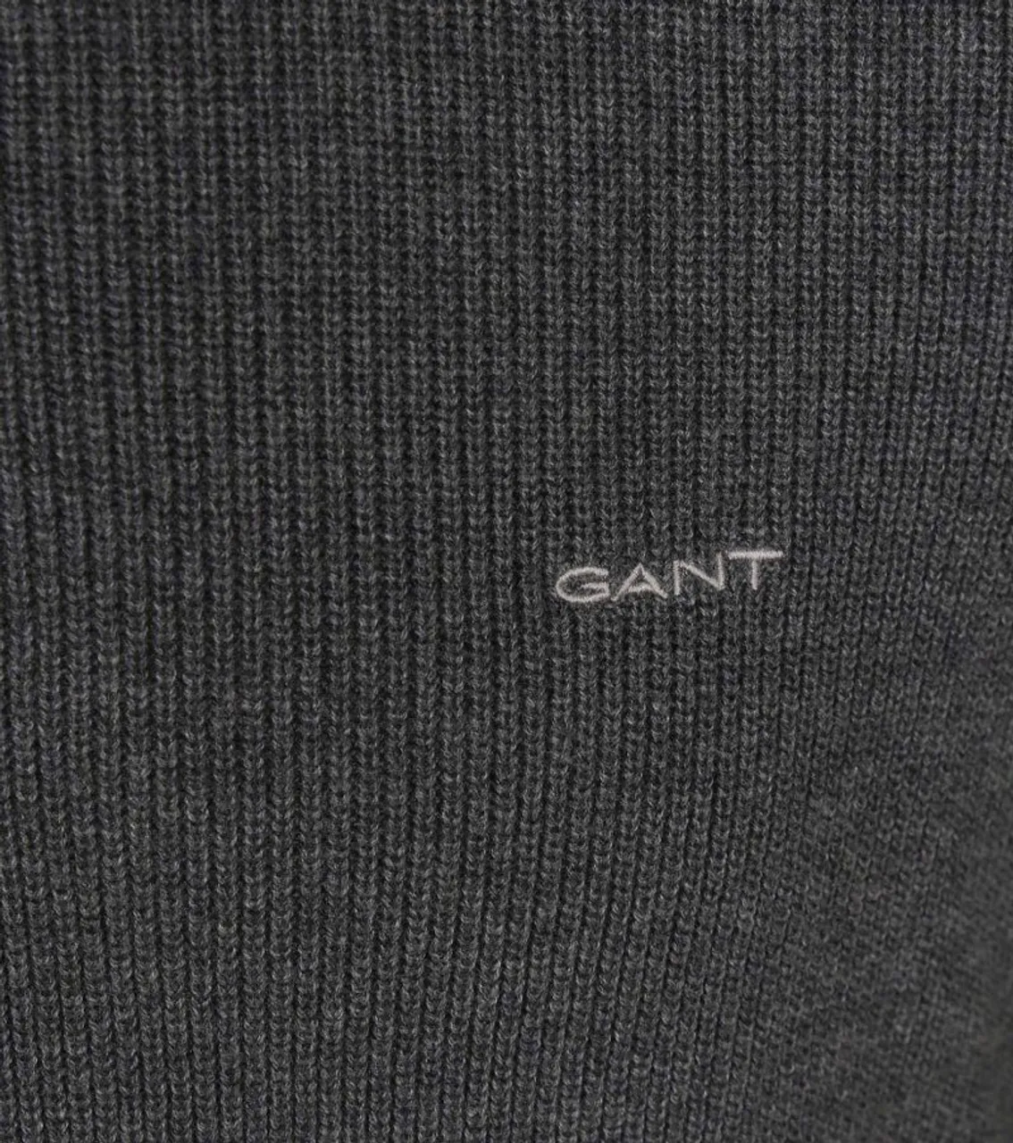 Gant Halfzip Pullover Wool Mix Anthrazit