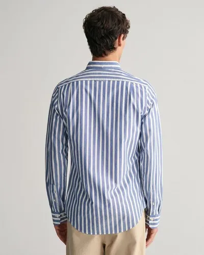Gant Langarmhemd REG WIDE POPLIN STRIPE SHIRT mit breiten Streifen