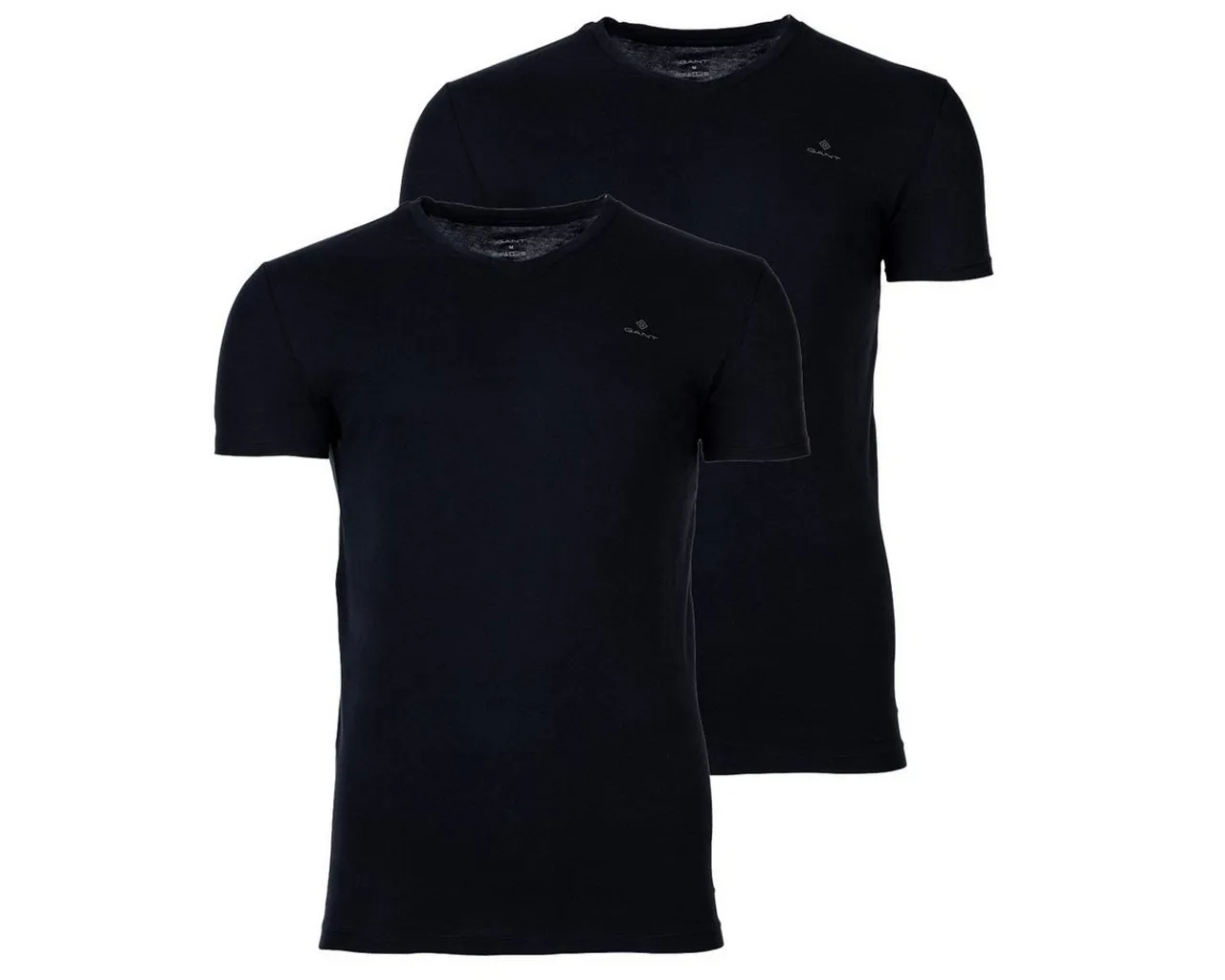 Gant T-Shirt Herren T-Shirt, 2er Pack - V-Ausschnitt, V-Neck