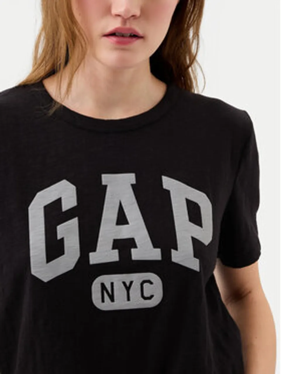 Gap T-Shirt 871344-05 Schwarz Regular Fit