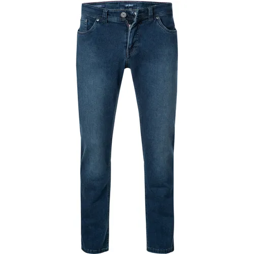 GARDEUR Herren Jeans blau Baumwoll-Stretch Slim Fit
