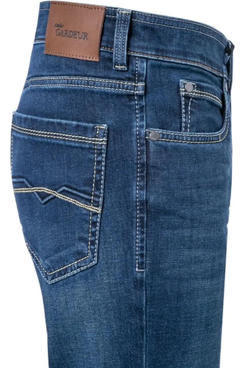 GARDEUR Herren Jeans blau Baumwoll-Stretch