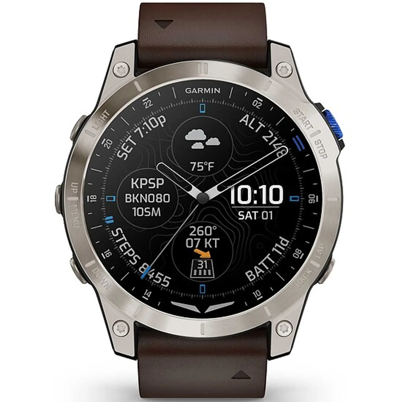Garmin D2 MACH1 010-02582-55 Aviator Smartwatch GPS-Uhr Multisport GPS Smartwatch - Garmin