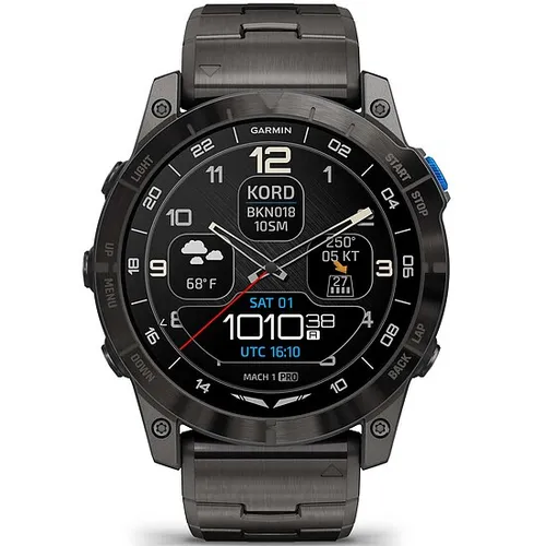 Garmin D2 MACH1 Pro 010-02804-81 Aviator Smartwatch GPS-Uhr Multisport GPS Smartwatch - Garmin